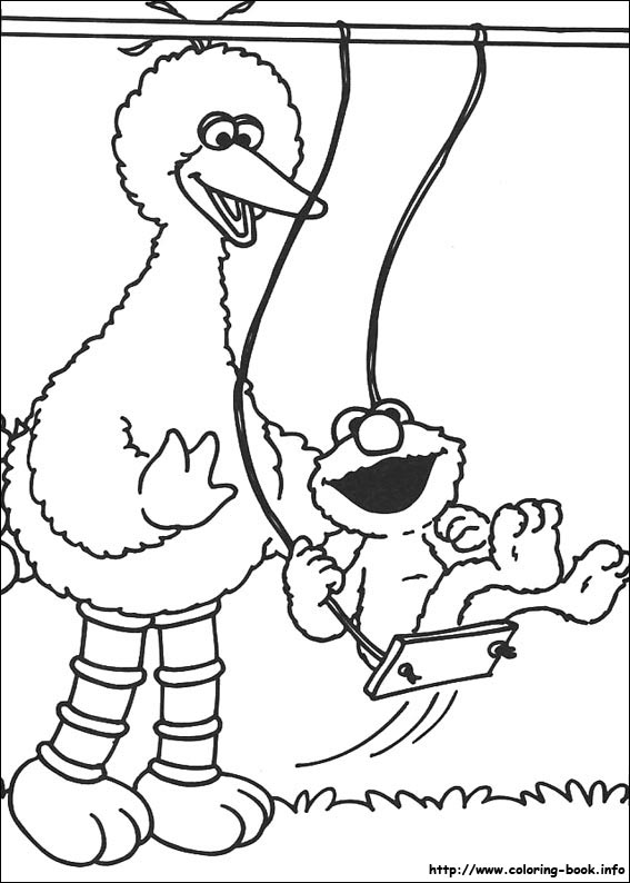 Sesame Street coloring picture